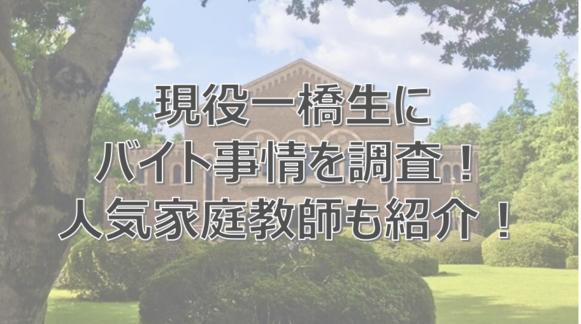 一橋大学　一橋生　バイト