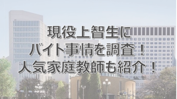 上智大学　上智生　バイト　おすすめ