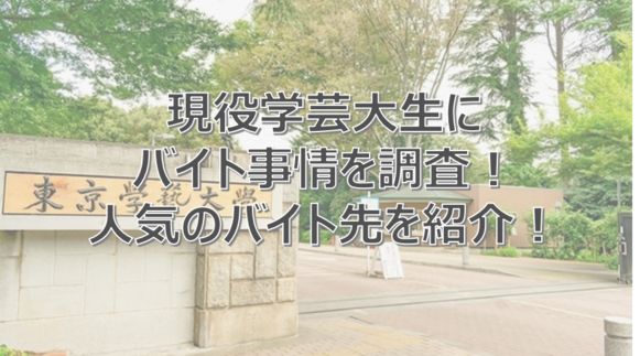 東京学芸大学 東京学芸大生 アルバイト おすすめ 東京学芸大学 東京学芸大生 アルバイト おすすめ