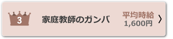 家庭教師バイトおすすめランキング3位 家庭教師のガンバ 平均時給1,600円